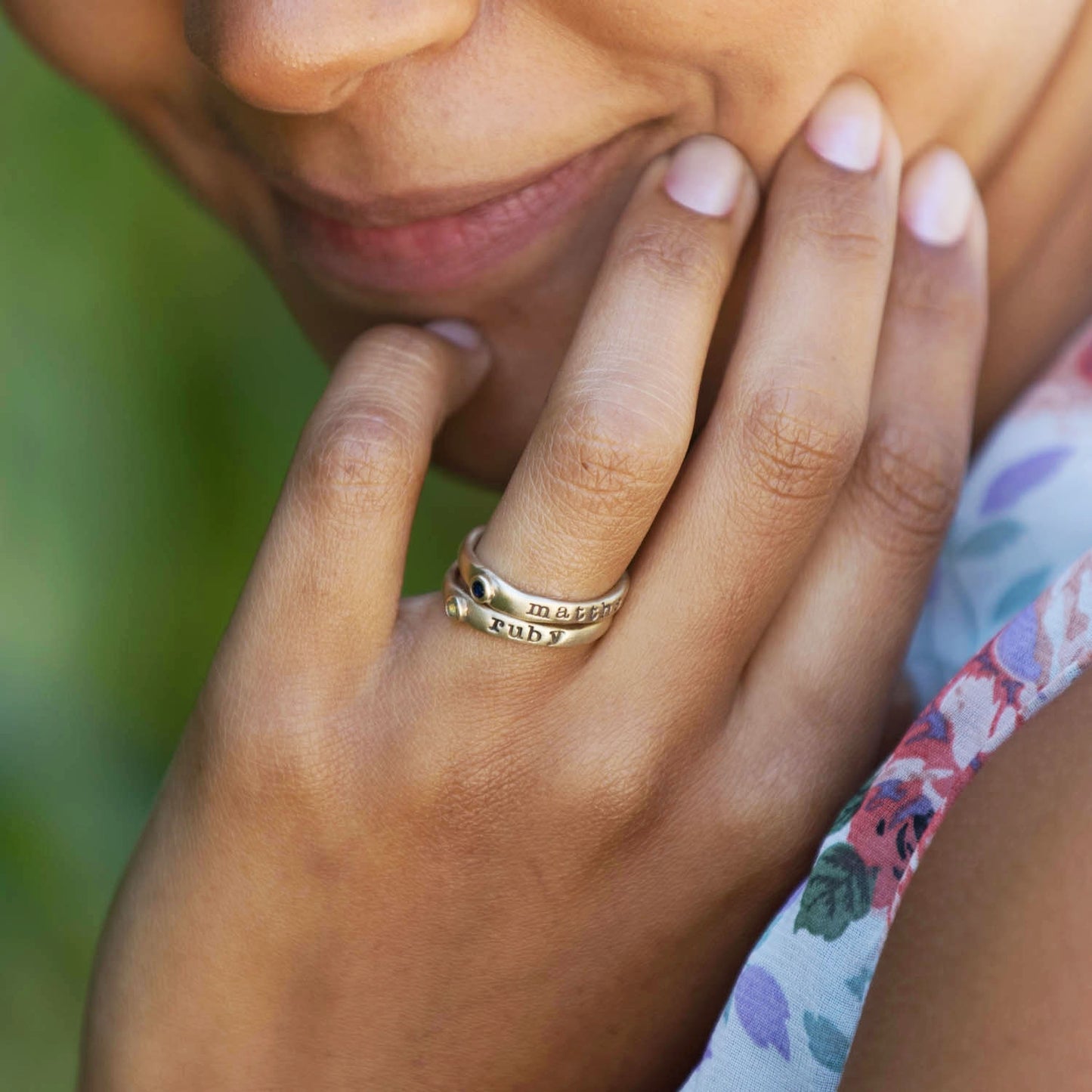 Personalized Passage Ring (14K Solid Gold)
