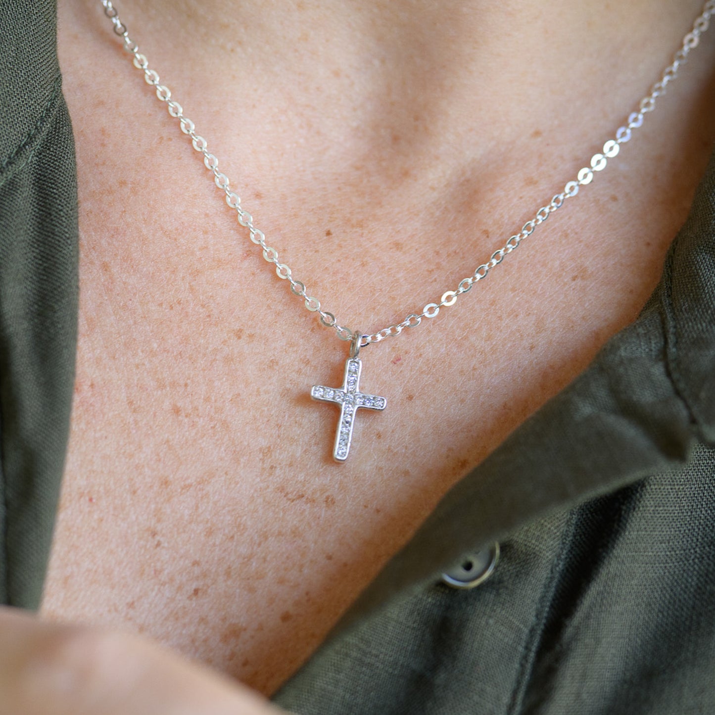 Passage Cross Necklace (Sterling Silver)