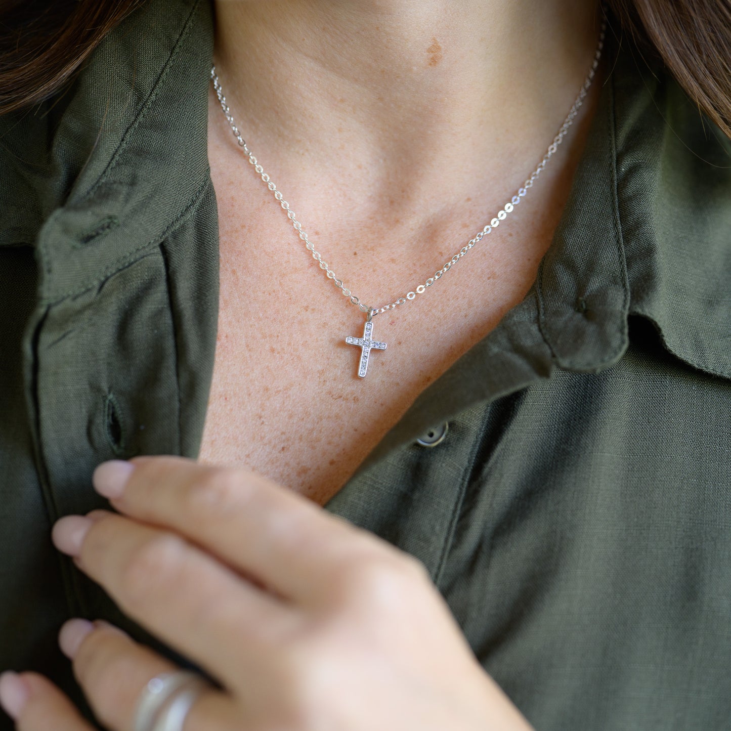 Passage Cross Necklace (Sterling Silver)