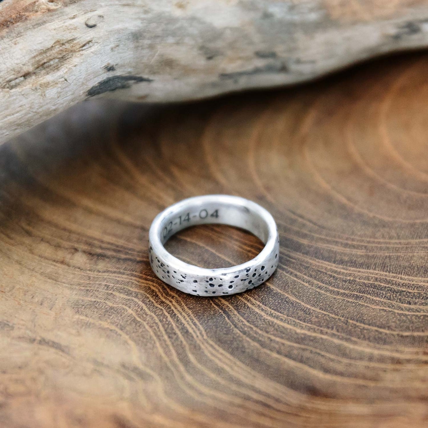 Withstand Stacking Ring (Antiqued Sterling Silver)