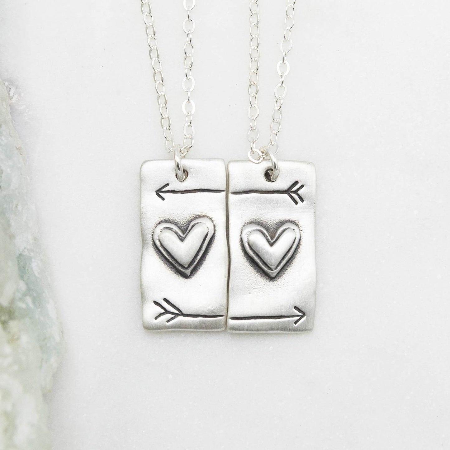 I Love You Necklace Set (Sterling Silver)
