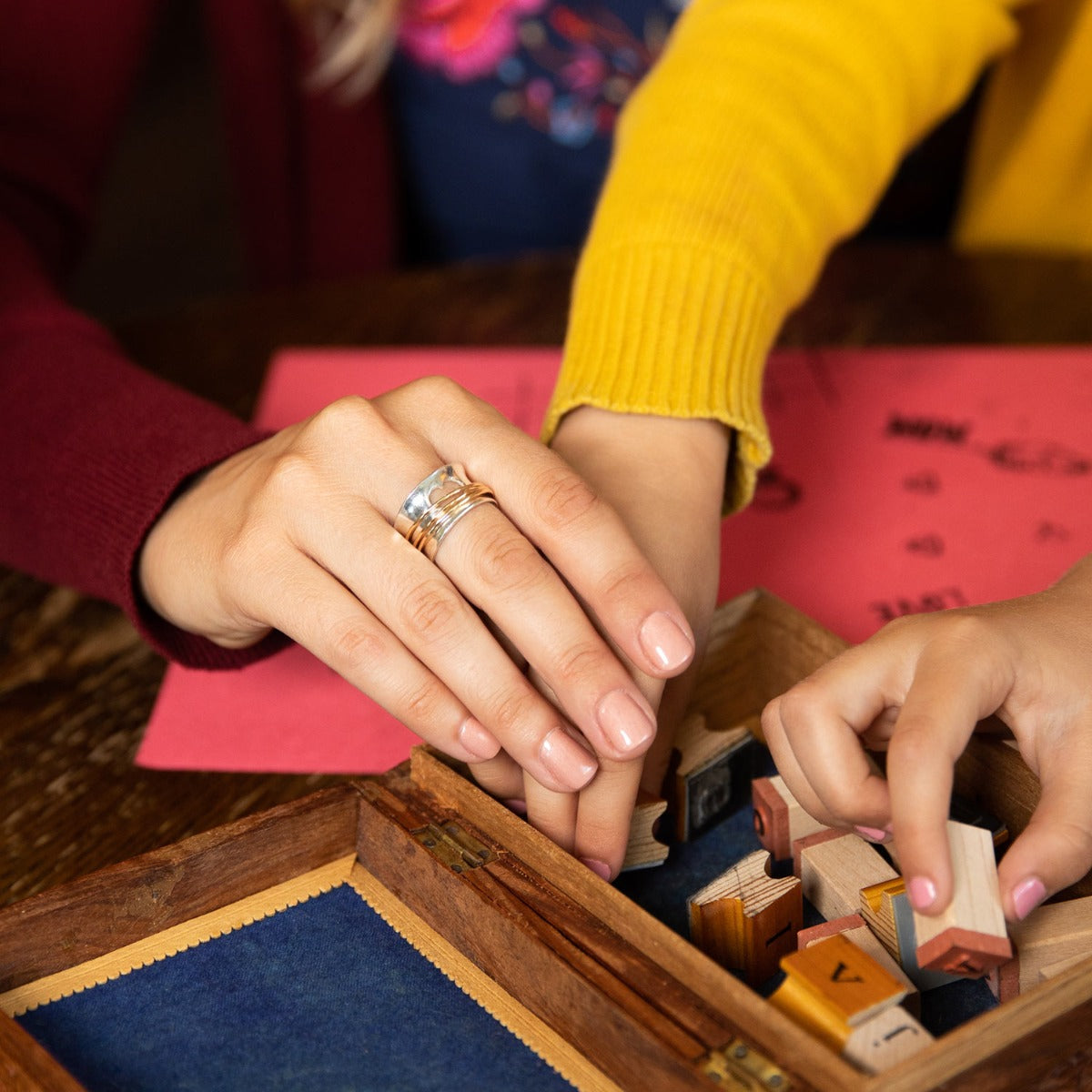 Brave Love® Spinner Ring (Sterling Silver & Gold-Filled)