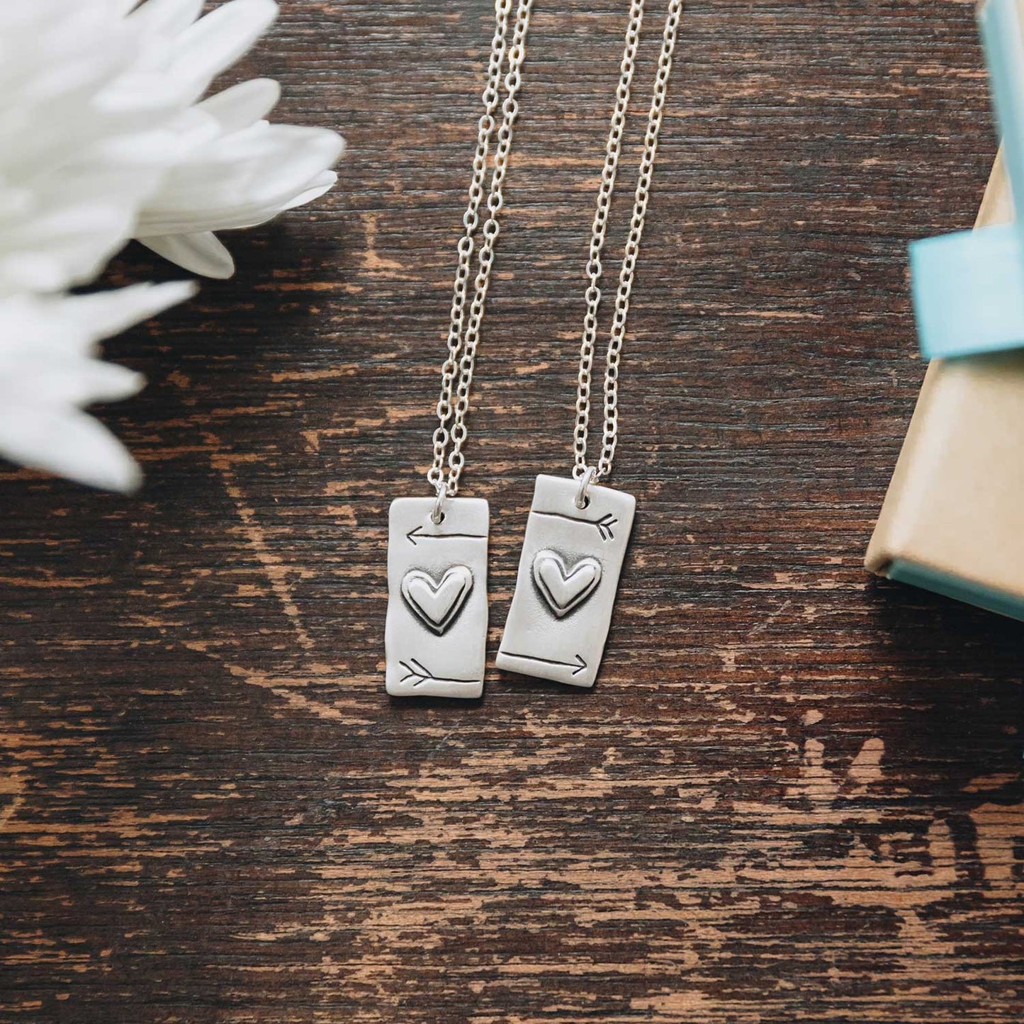 I Love You Necklace Set (Sterling Silver)