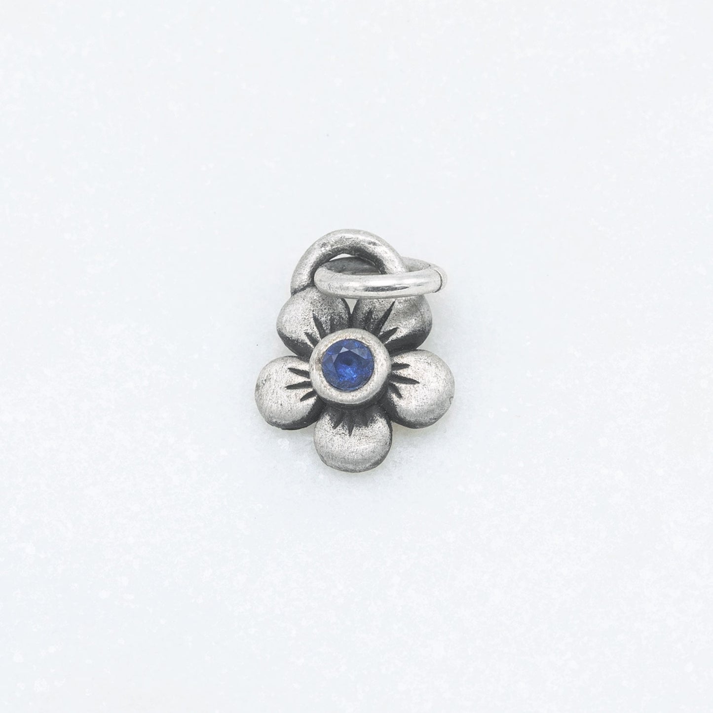 Birthstone Bloom Charm (Sterling Silver)
