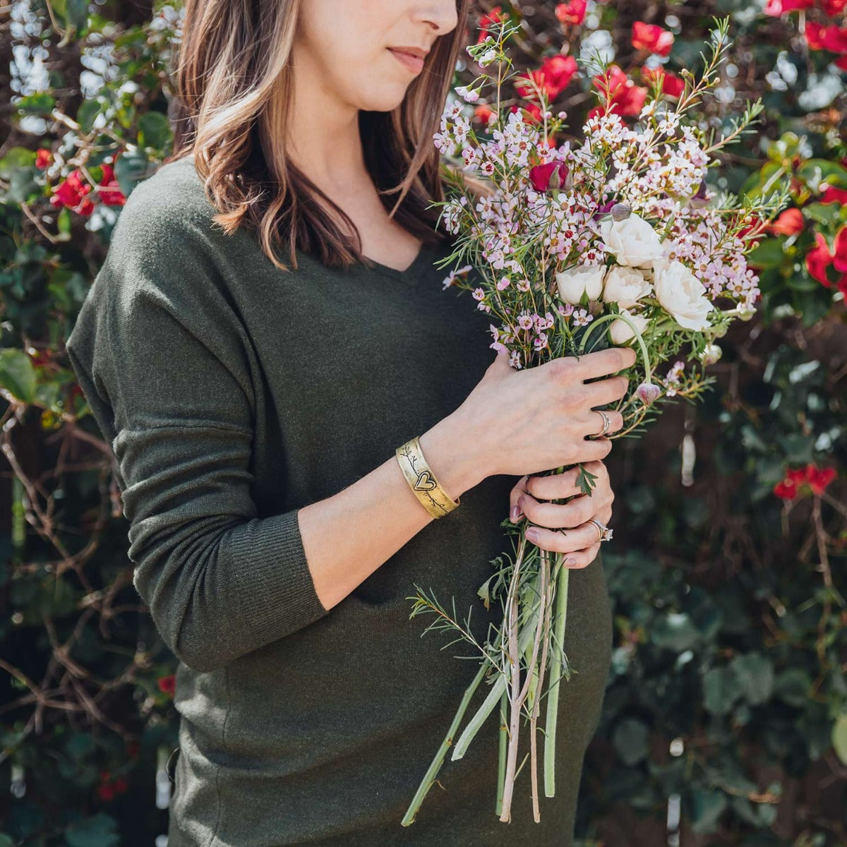 Let Love Grow Cuff (Gold Plated)