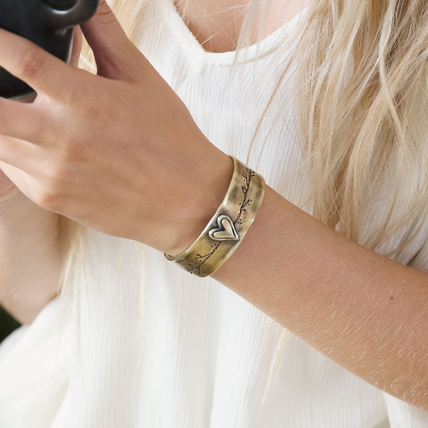 Let Love Grow Cuff (Gold Plated)