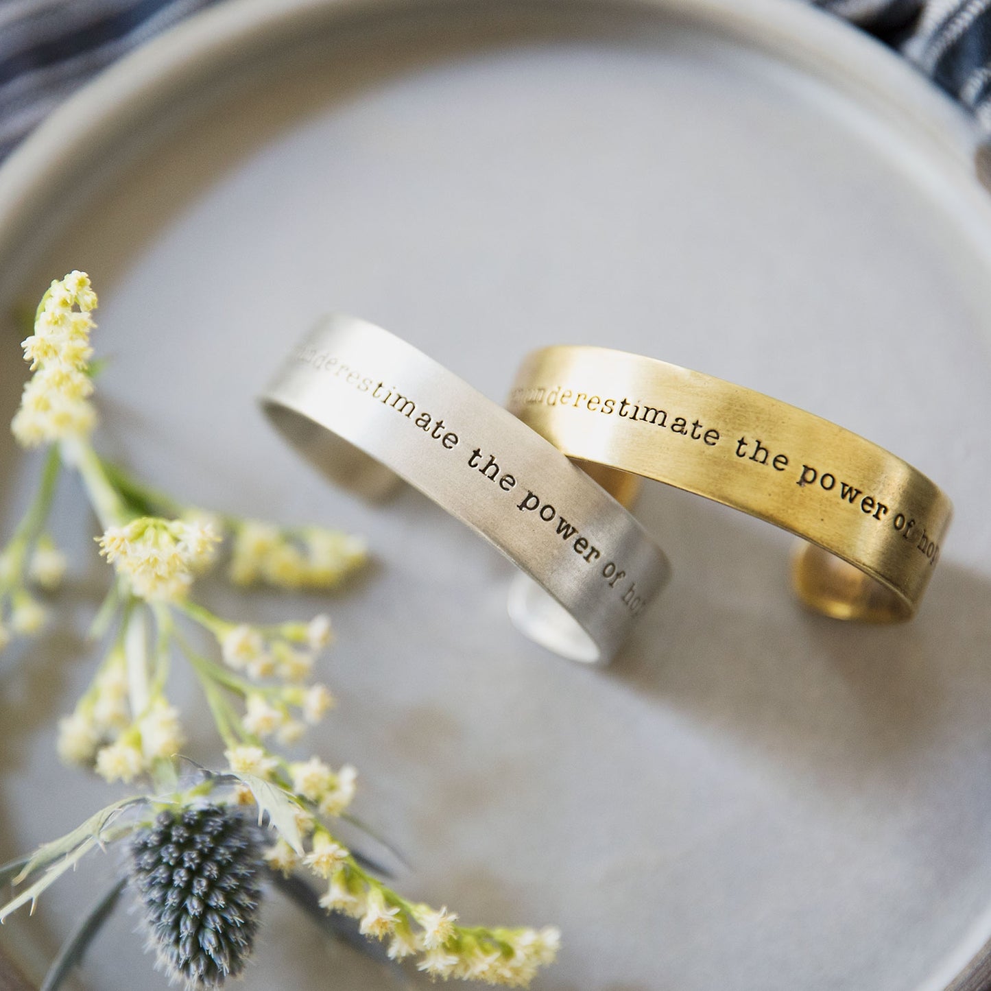 The Power of Hope Cuff (Gold Plated)