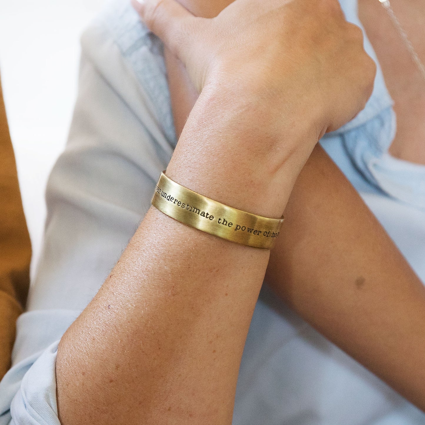 The Power of Hope Cuff (Gold Plated)