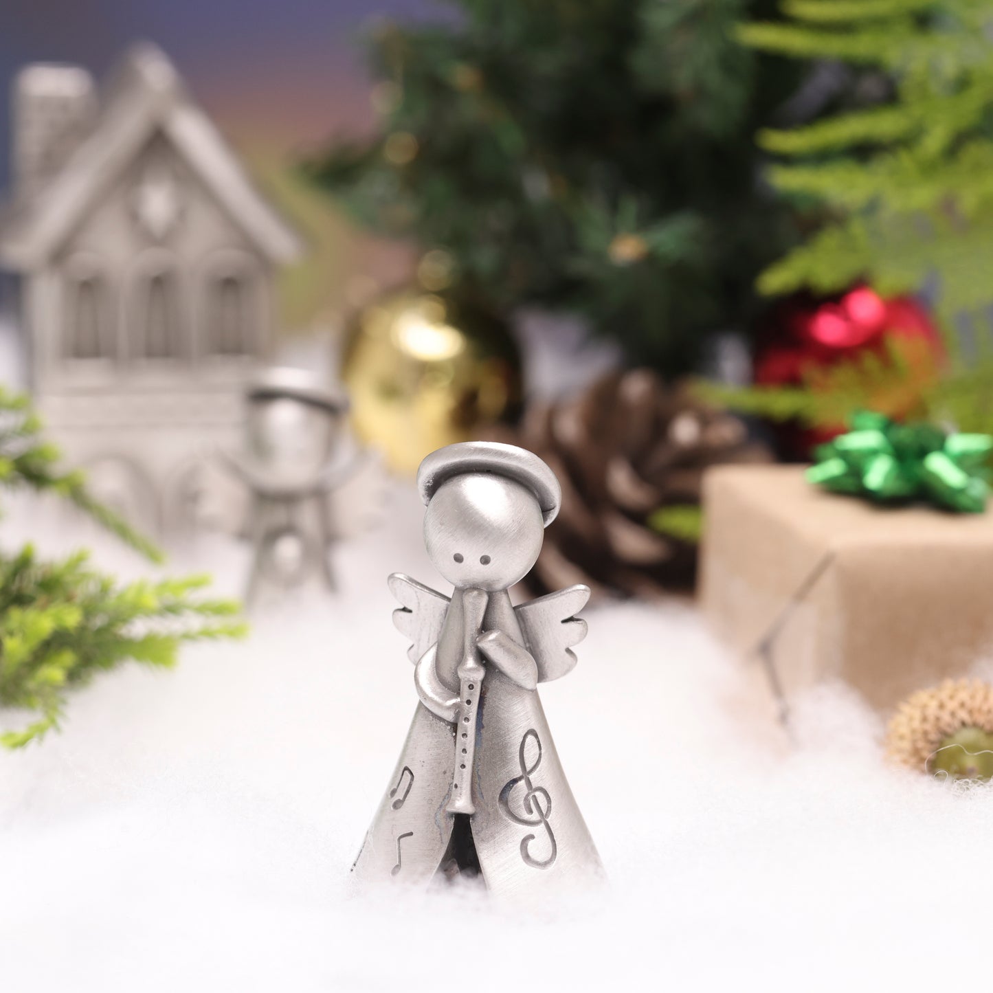 Angel With Flute (Pewter)