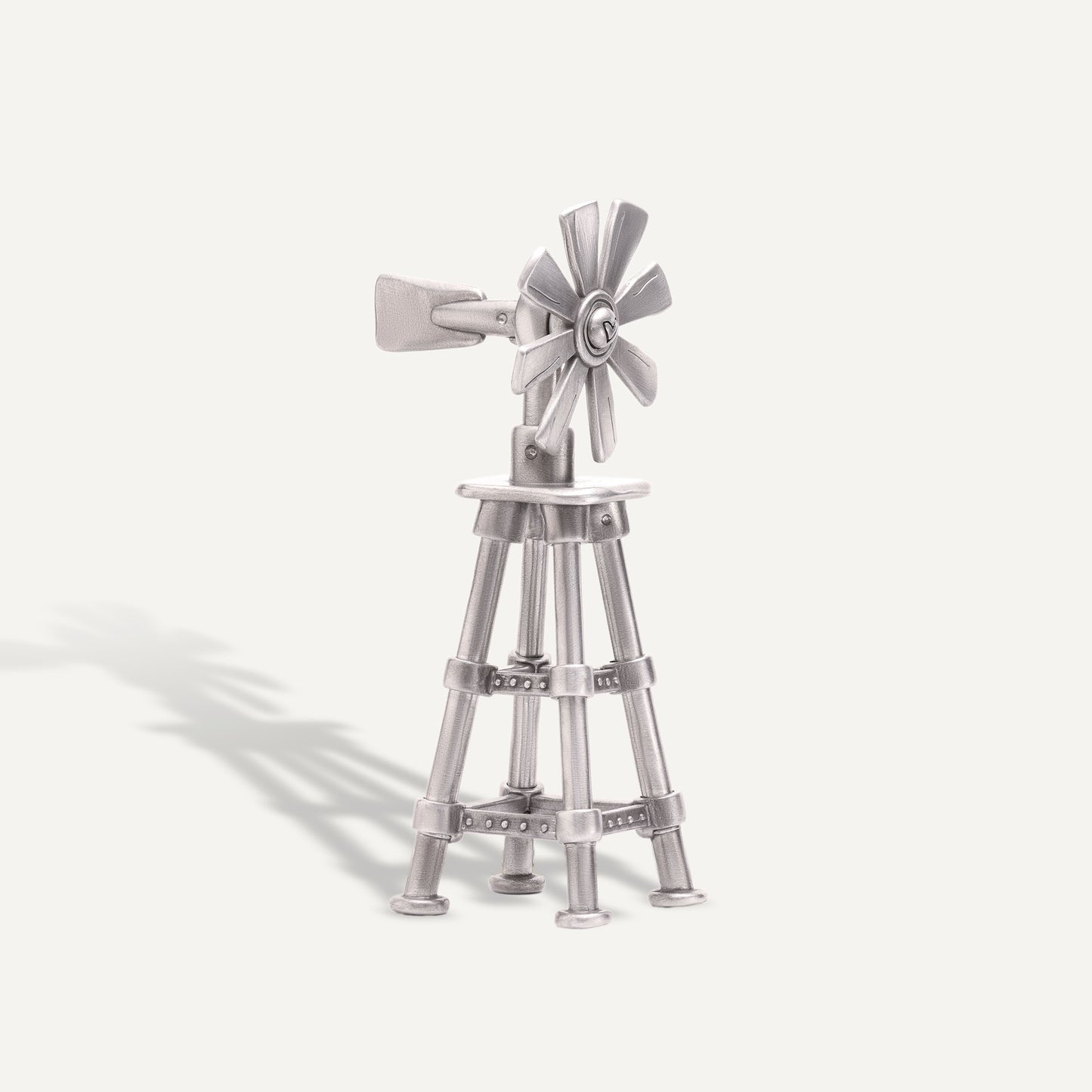 Working Windmill Winter Wonderland (Pewter)