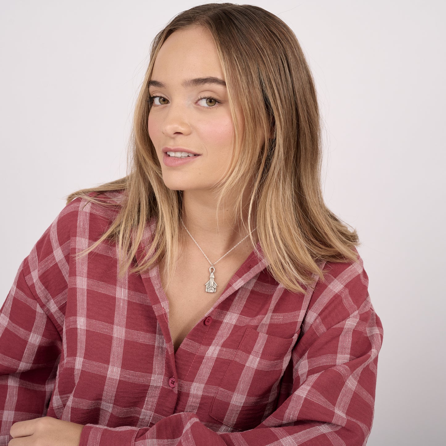 Village Church Necklace (Pewter)