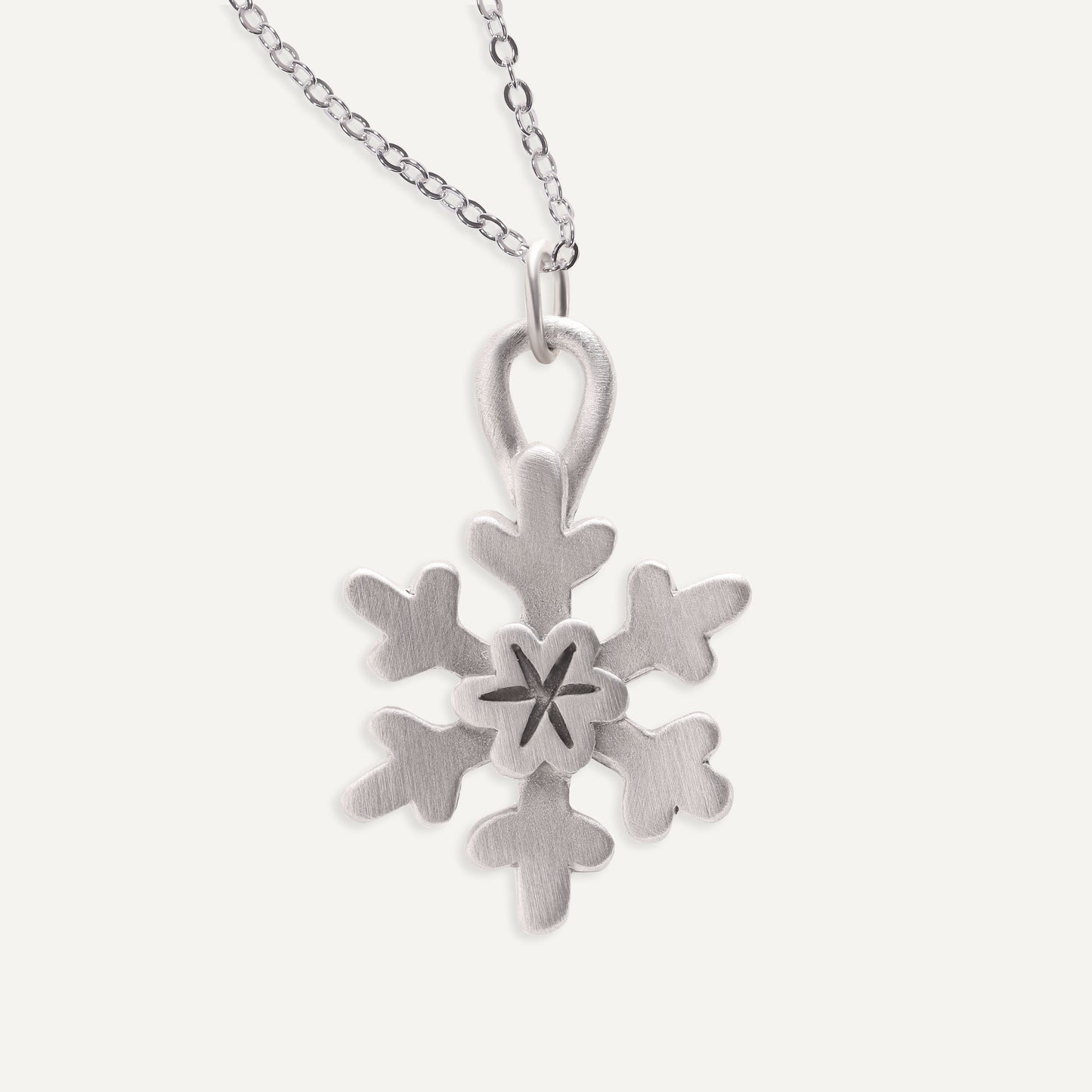 Snow Flurry Necklace (Pewter)