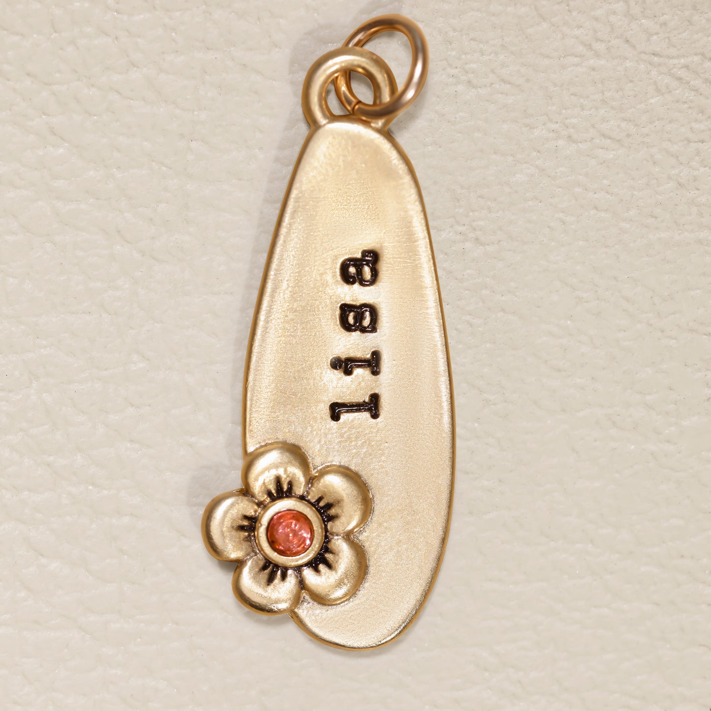 Personalized Birthstone Bloom Jumble Necklace (Gold Plated)