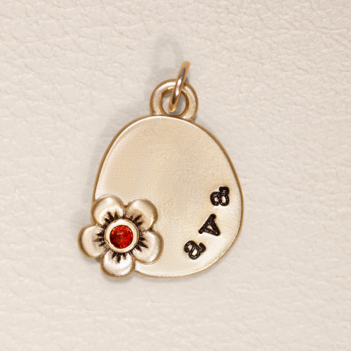 Personalized Birthstone Bloom Jumble Necklace (Gold Plated)