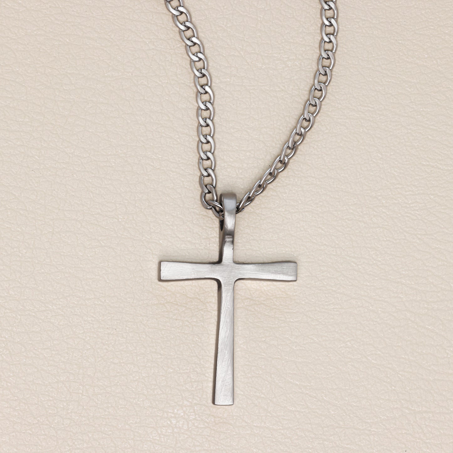 Set Free Cross Necklace (Pewter)
