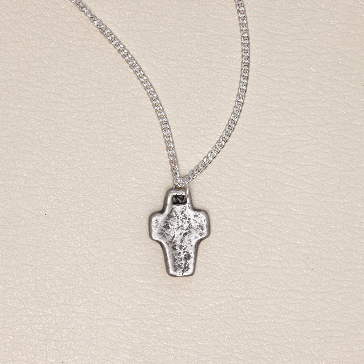 Thrive Silver Cross Necklace (Antiqued Sterling Silver)