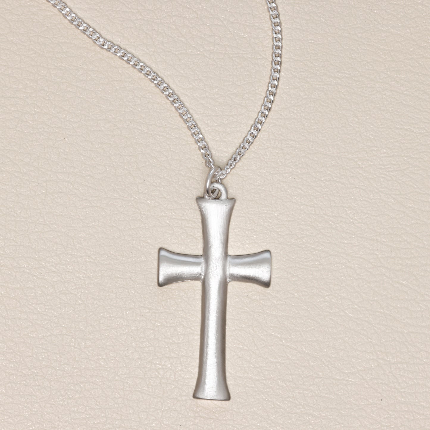 Faith Through Love Cross Necklace (Sterling Silver)