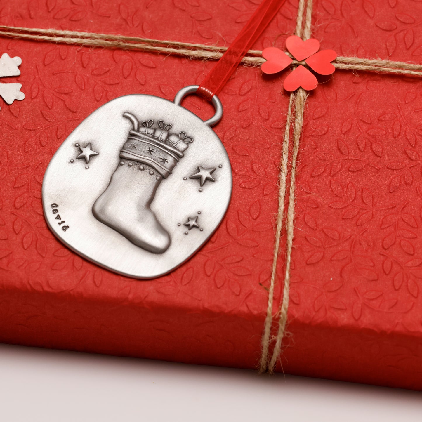 Christmas Stocking Ornament (Pewter)