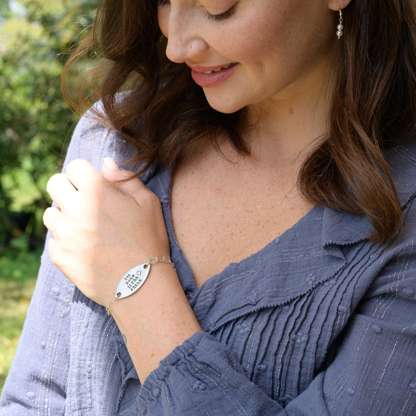 Let Your Light Shine Bracelet (Pewter)