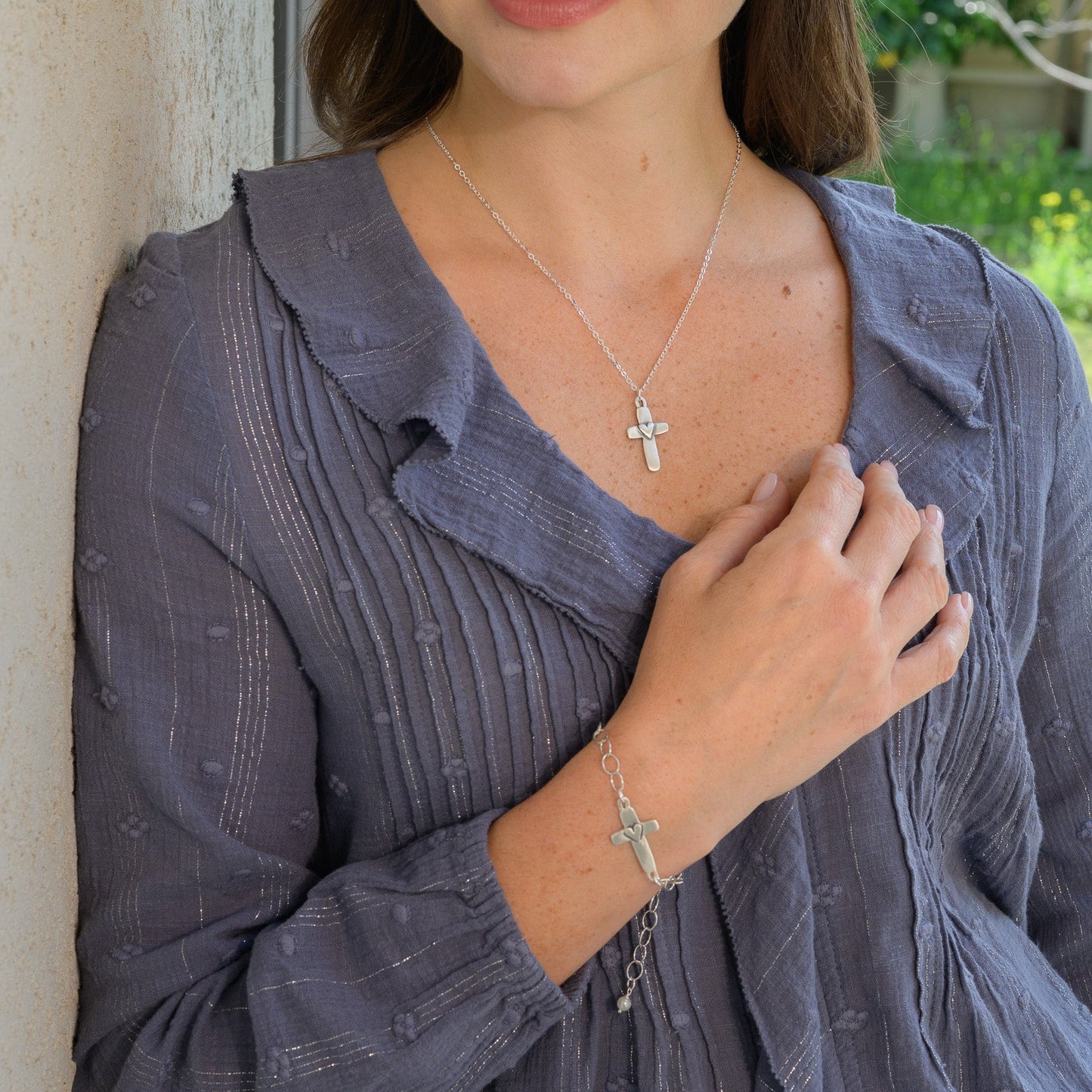 Cross of Faith Bracelet (Sterling Silver)