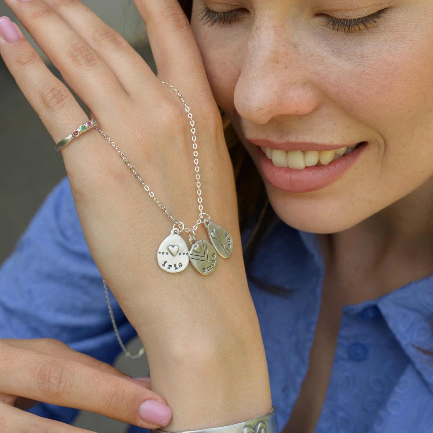 Jumble of Love Necklace (Sterling Silver)