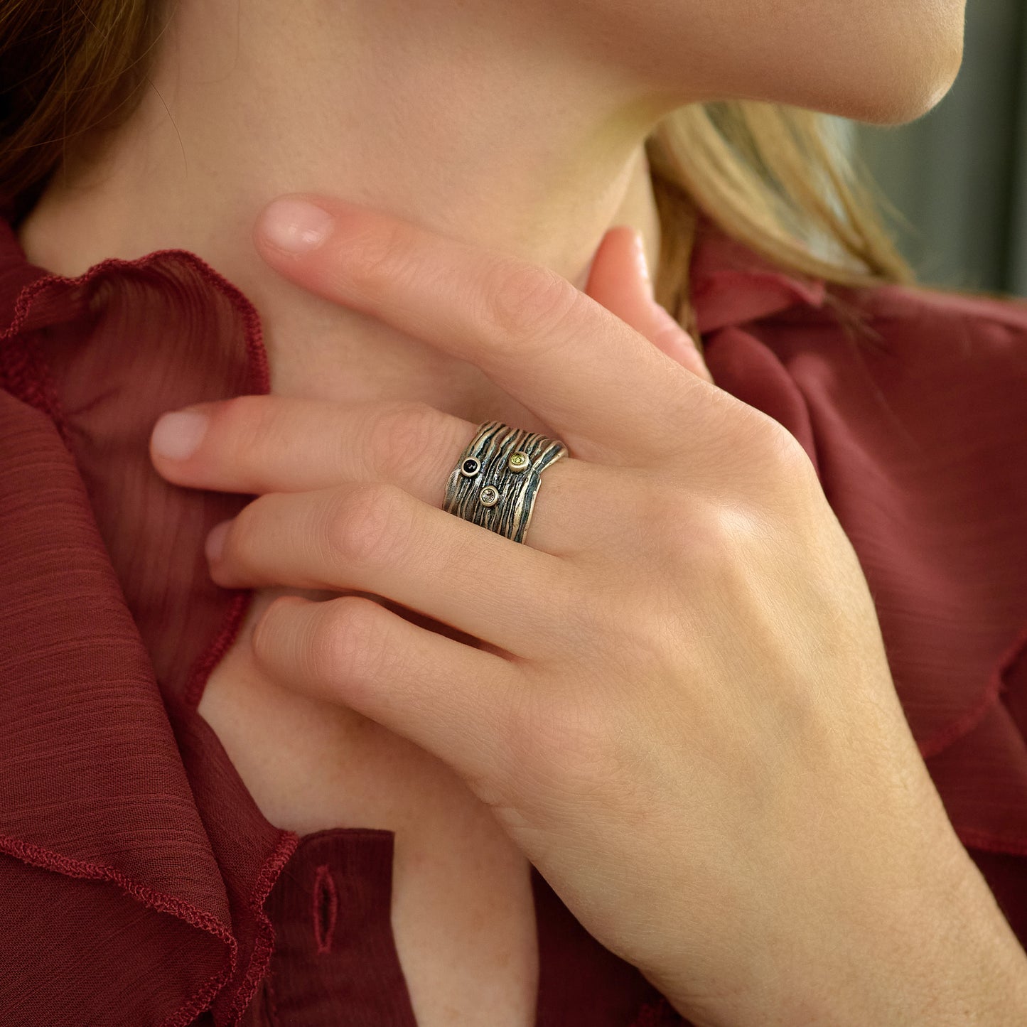 Brave Love® Birthstone Ring (Sterling Silver)