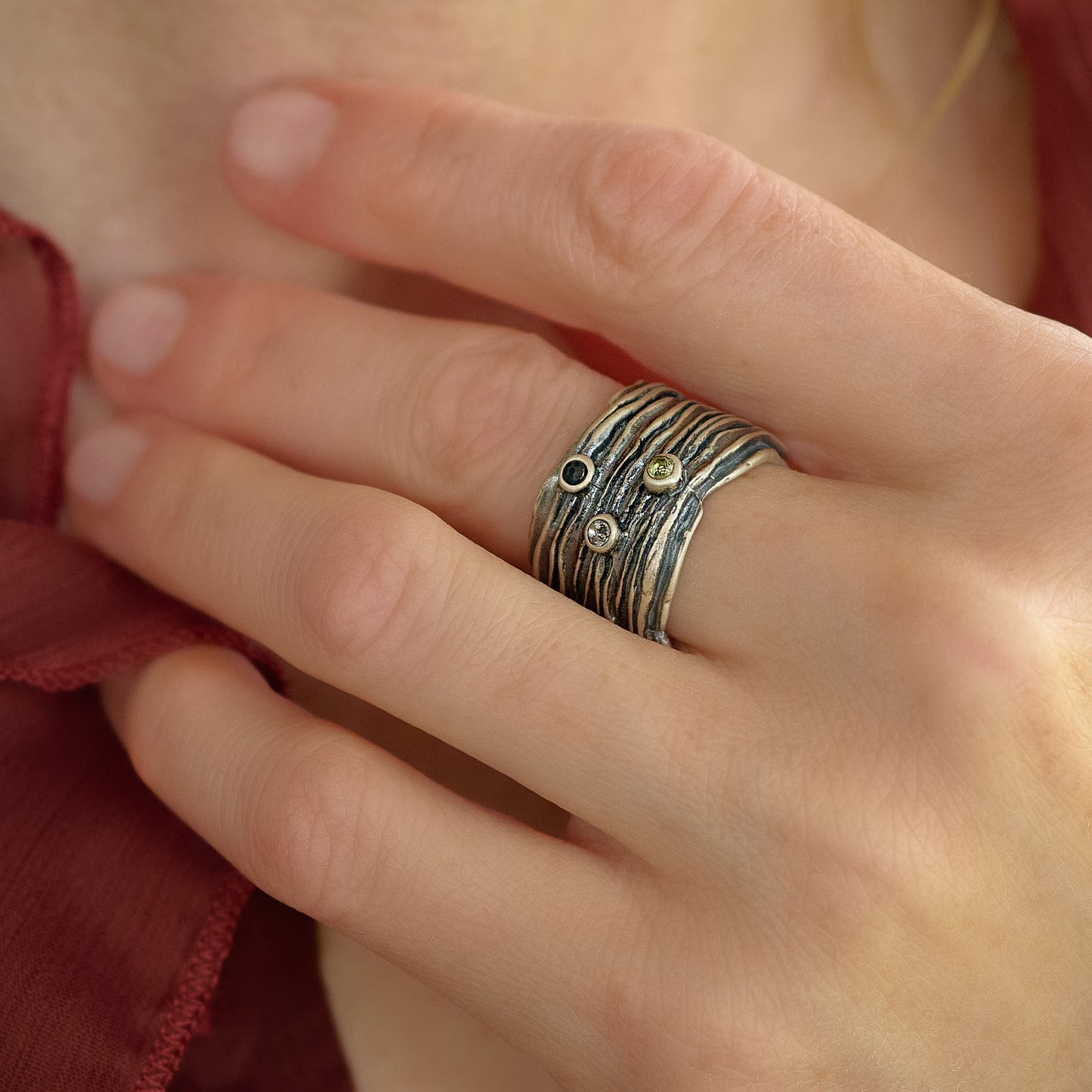 Brave Love® Birthstone Ring (Sterling Silver)