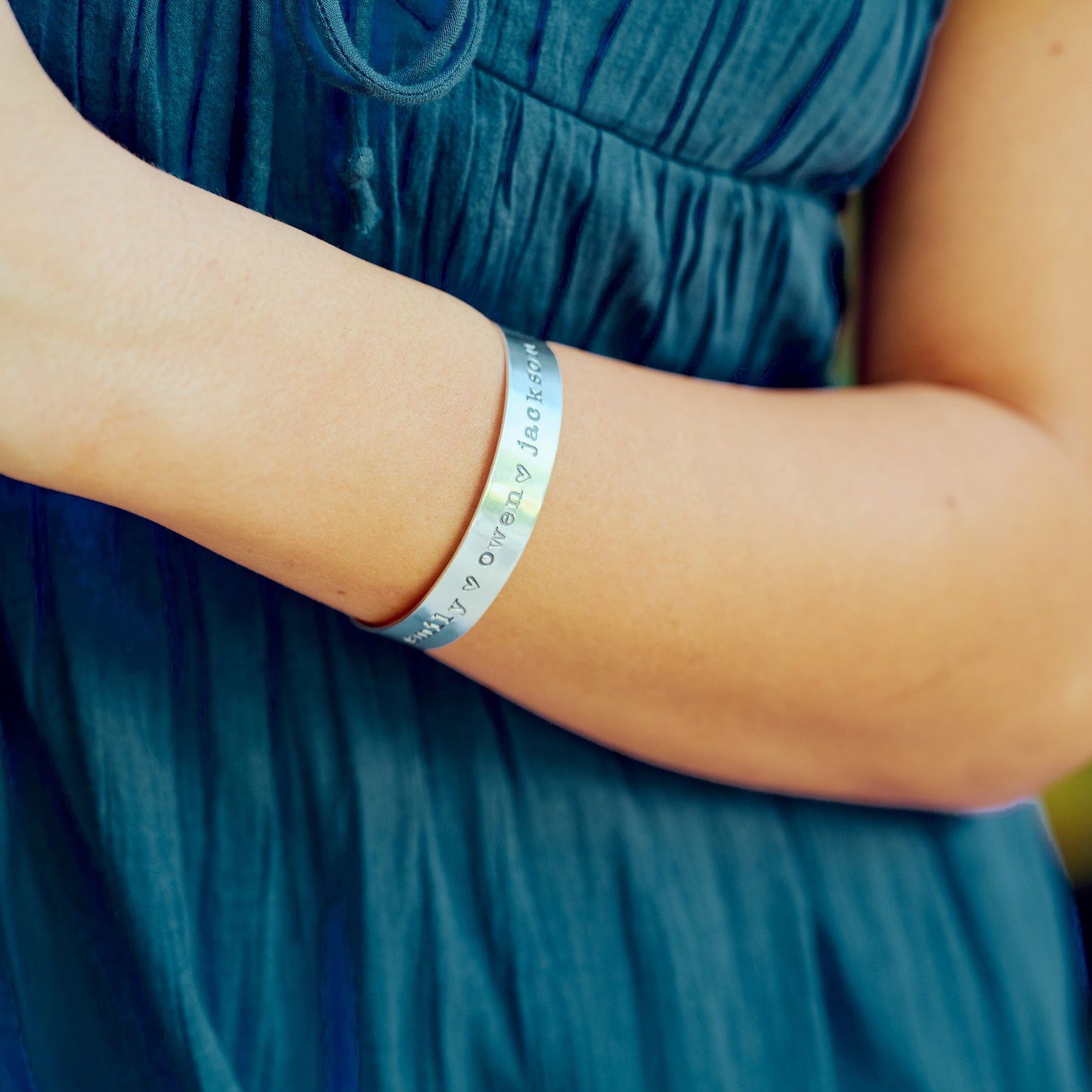 My Treasure Wide Sterling Cuff (Sterling Silver)