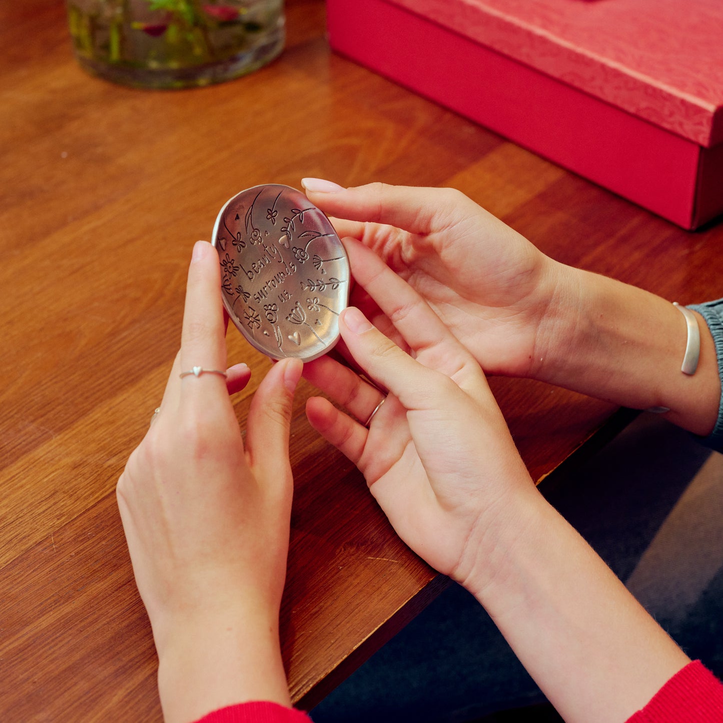 Beauty Surrounds Us Keepsake Dish (Pewter)