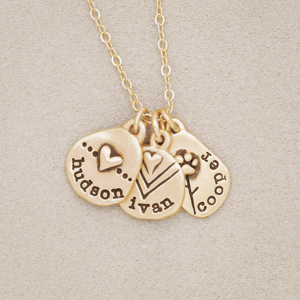 Jumble Of Love Necklace (Gold Plated)