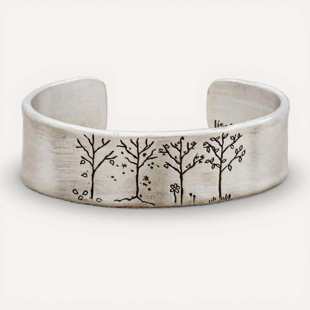 A Love For All Seasons Cuff (Pewter)
