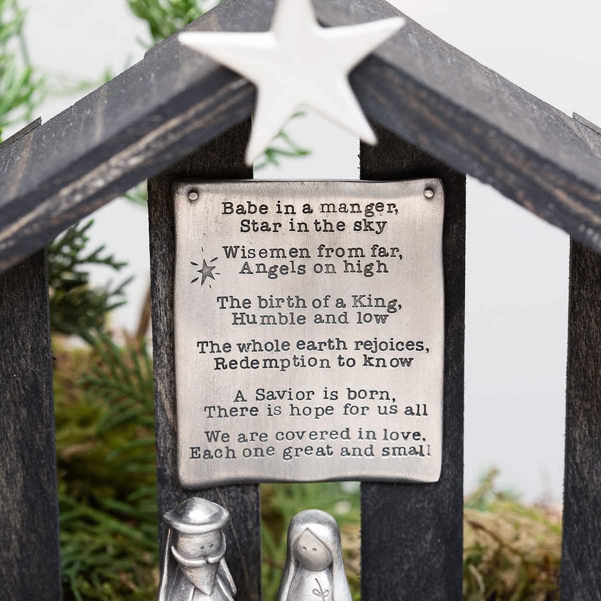 Nativity Set (Pewter) - A Savior Is Born