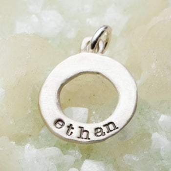 Mini Open Circle Charm (Sterling Silver)