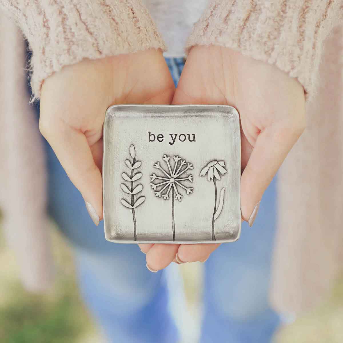 Be You Keepsake Dish (Pewter)