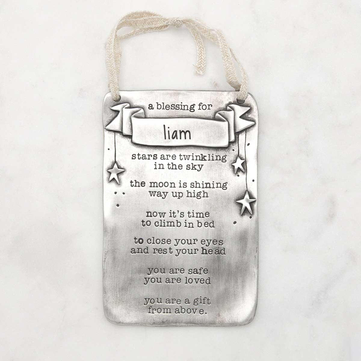 Bedtime Blessing Wall Hanging (pewter)