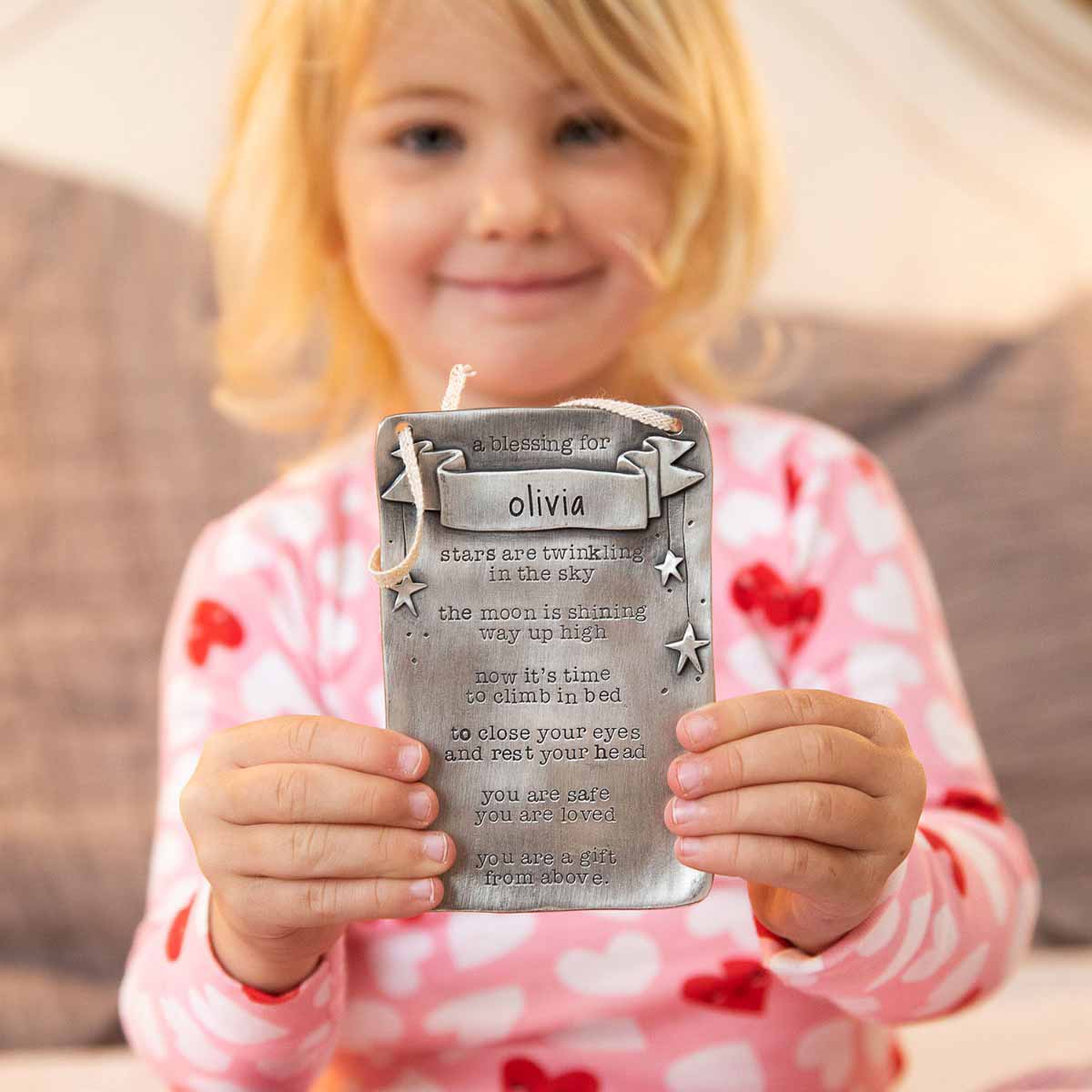 Bedtime Blessing Wall Hanging (pewter)