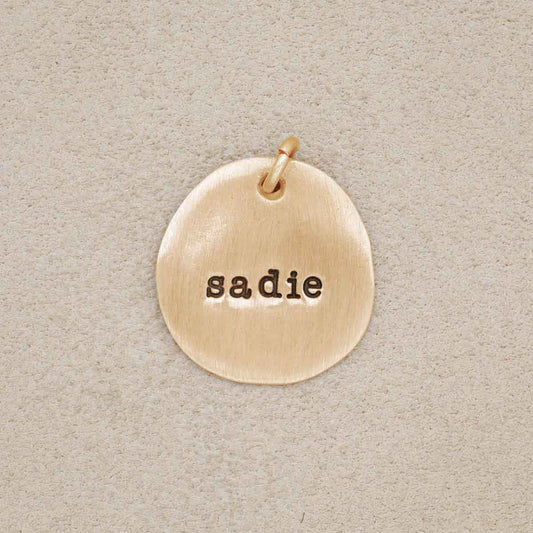 Beloved Name Charm (14K Solid Gold)