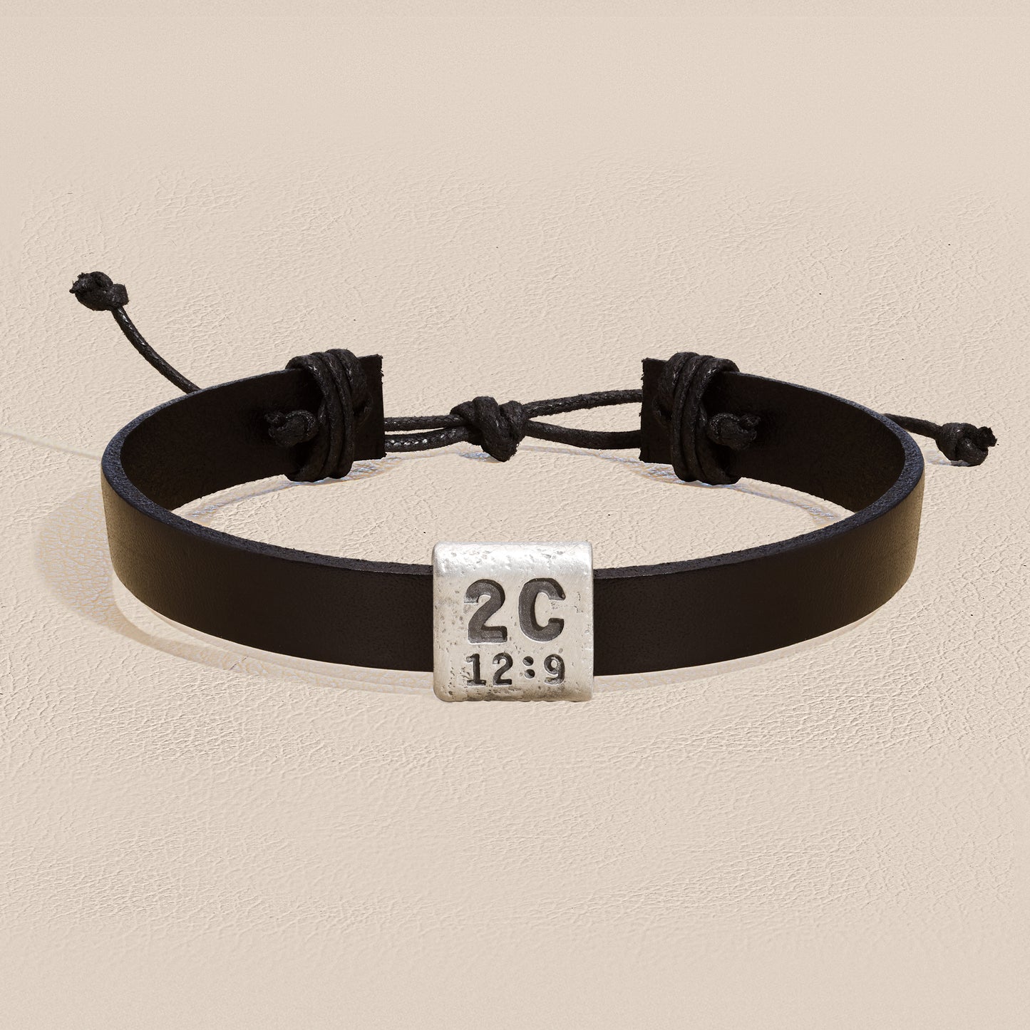 Equitable Leather Verse Bracelet (Black)