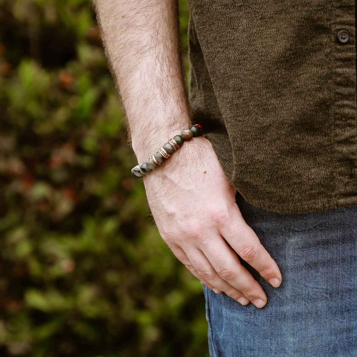 with choice of sterling silver or bronze bead