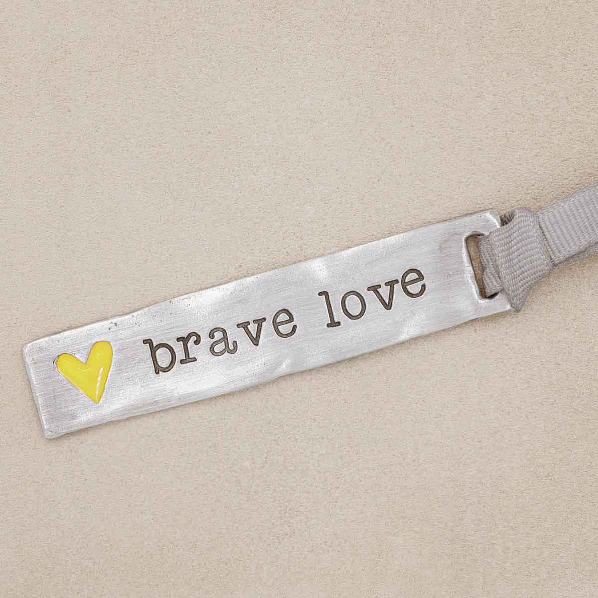 Brave Love® Bar Bookmark (Pewter)