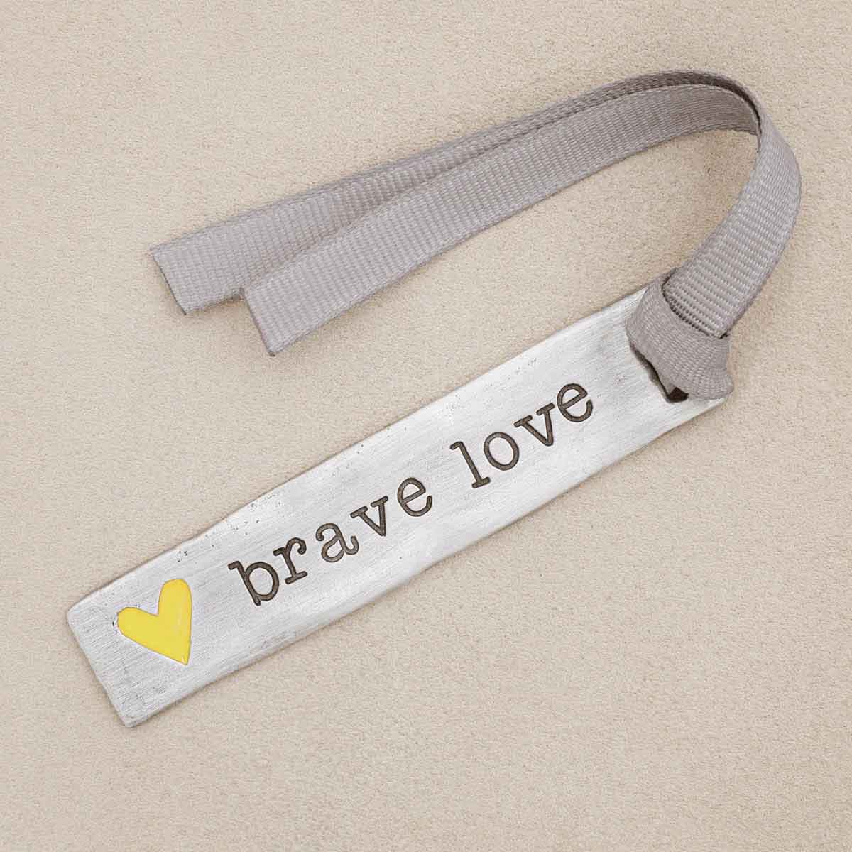 Brave Love® Bar Bookmark (Pewter)