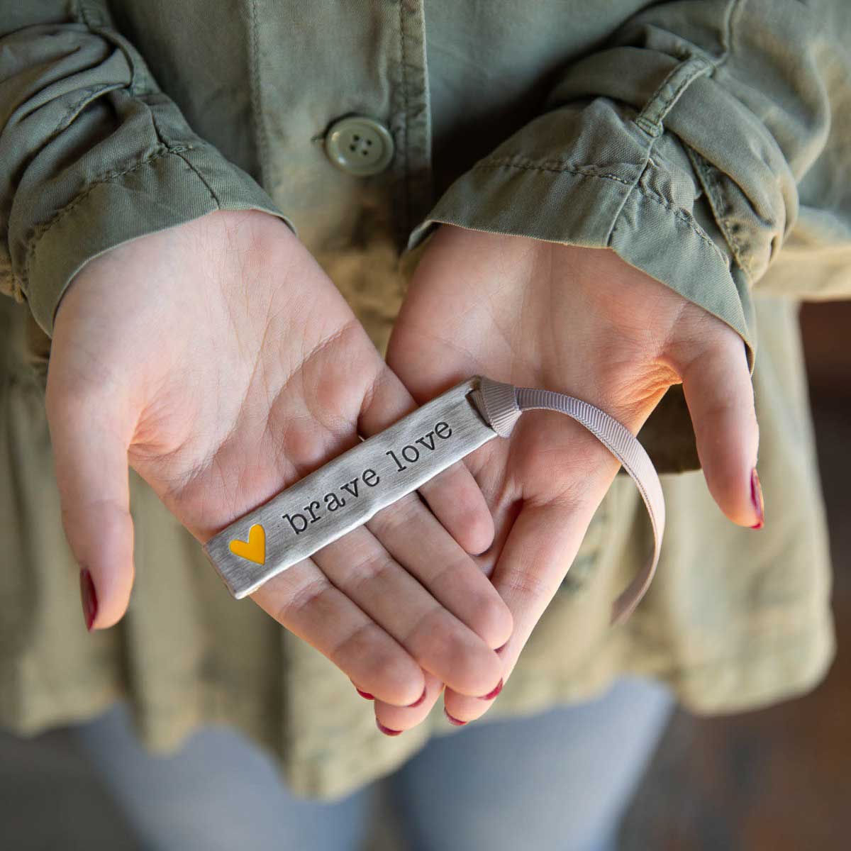Brave Love® Bar Bookmark (Pewter)