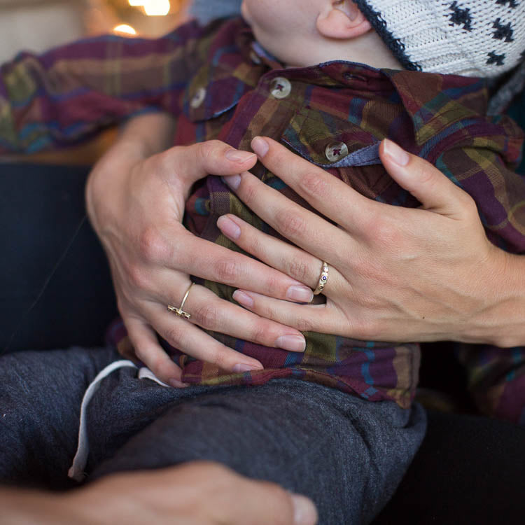 Mother's Ring (14K Solid Gold)
