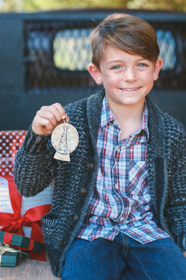 Personalized Snow Globe Ornament (Pewter)