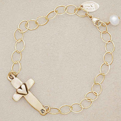 Cross of Faith Bracelet (9K Solid Gold)