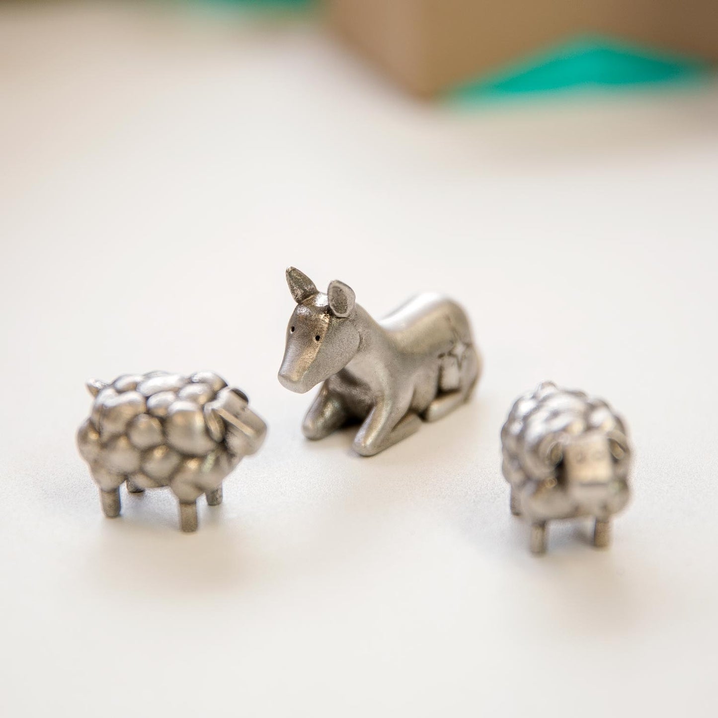 Extra Animal Nativity Figurine Set (Pewter)