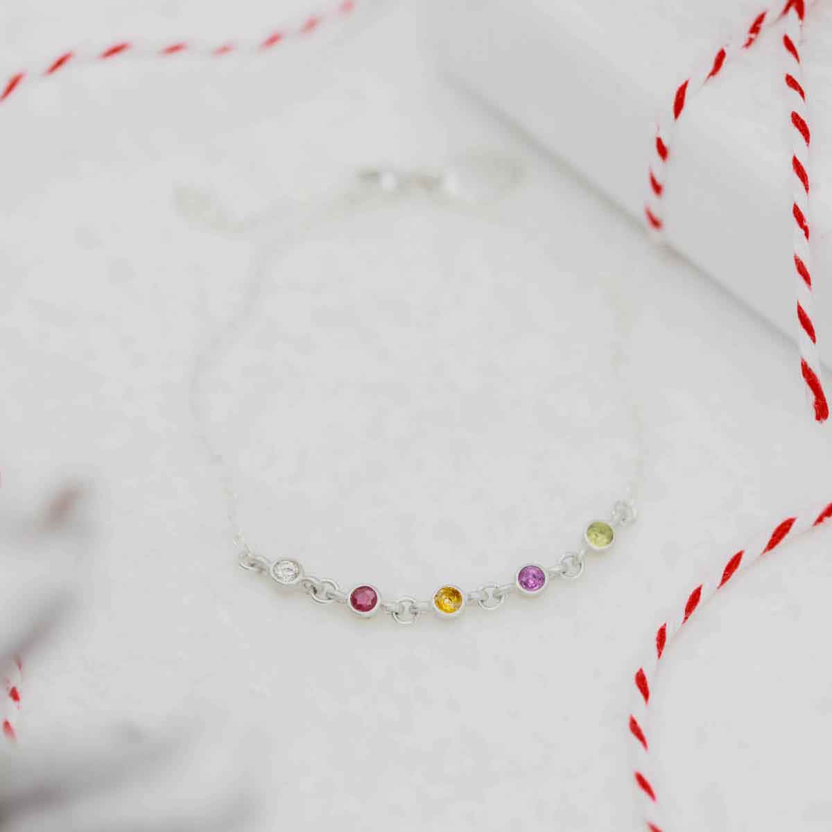 personalized with 3mm birthstone