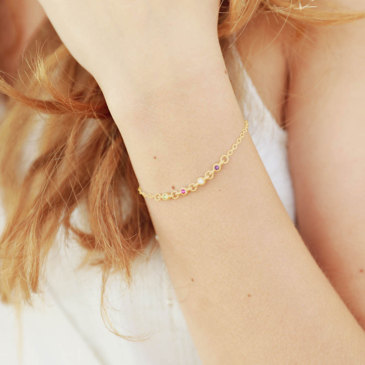 personalized with 2mm birthstones