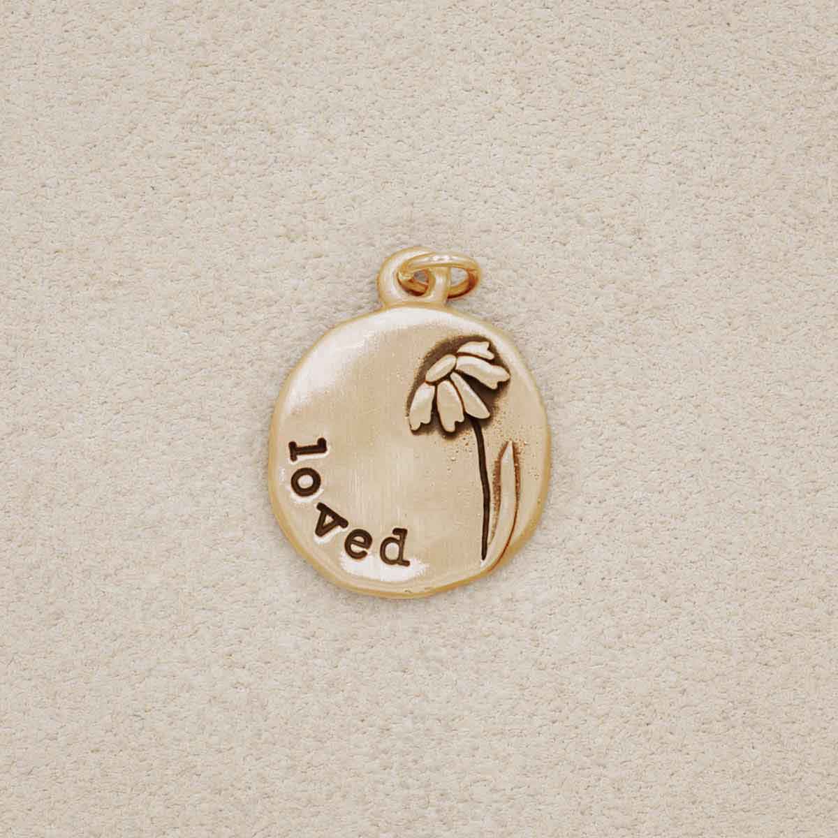 Daisy Charm (14K Solid Gold)