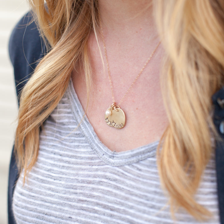 Petite Mother's Necklace (9K Solid Gold)